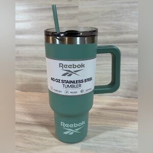 Reebok 40 oz Stainless Steel Tumbler - Teal Green BRAND NEW